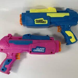 Adventure Force Clash Combat Dart Blaster Set Of 2 Without Soft Darts Ages 8+